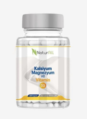 Kalsiyum Magnezyum Vitamin D3 120 Kapsül